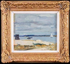 Locmariaquer - Frankreich Impressionistisches Gemälde der Bretagne, Strand- und Küstenlandschaft