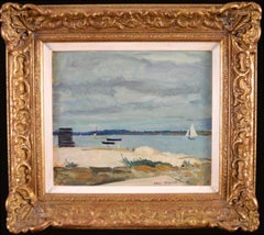 Willem van Hasselt - Locmariaquer - Francia Impressionista Bretagna Spiaggia Paesaggio costiero dipinto Locmariaquer - Francia Impressionista Bretagna Spiaggia Paesaggio costiero dipinto