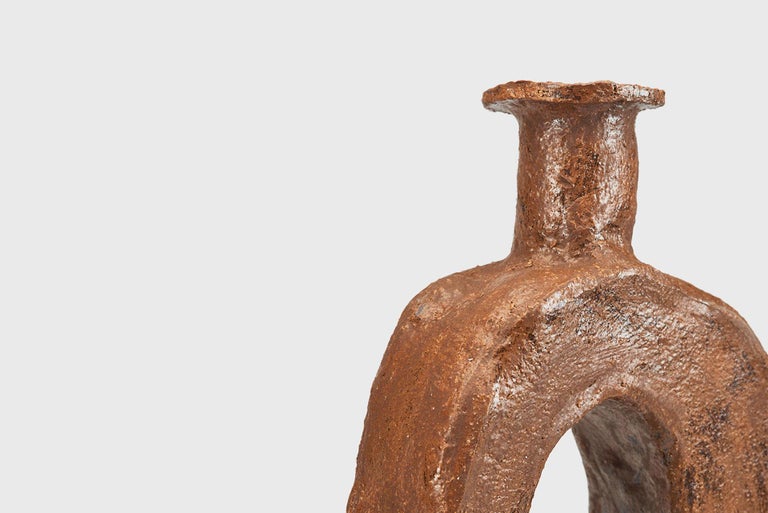 Willem Van Hoof Contemporary African Clay Vessel Vase 