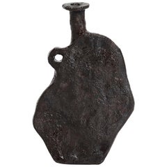 Willem van Hooff Black Ceramic Contemporary African Vessel Vase Model "Haiki"