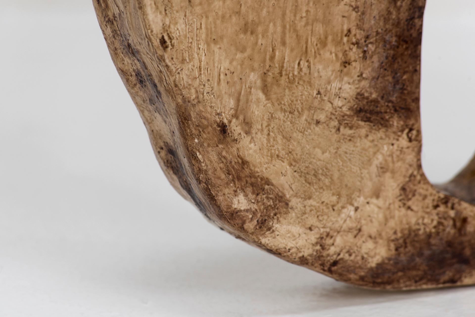 Dutch Willem Van Hooff Ceramic African Vessels Earth Pigmants Vase Model 