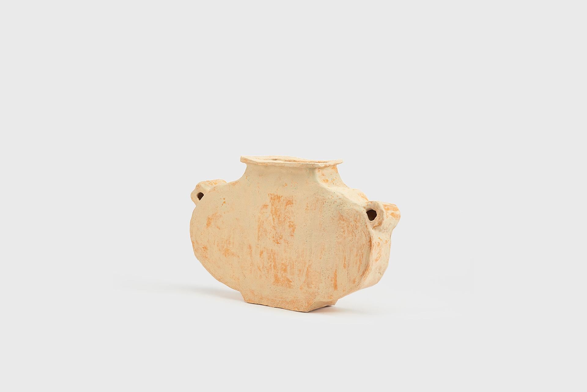 Olandese Willem Van Hooff  Terracotta, Vaso in ceramica smaltata 