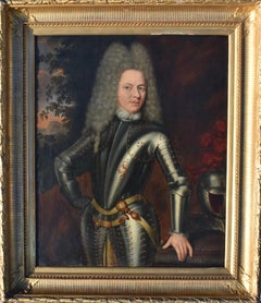 Willem van Kessel (c.1691–1727) – Portrait of Bewigged Gentleman in Armour, 1713