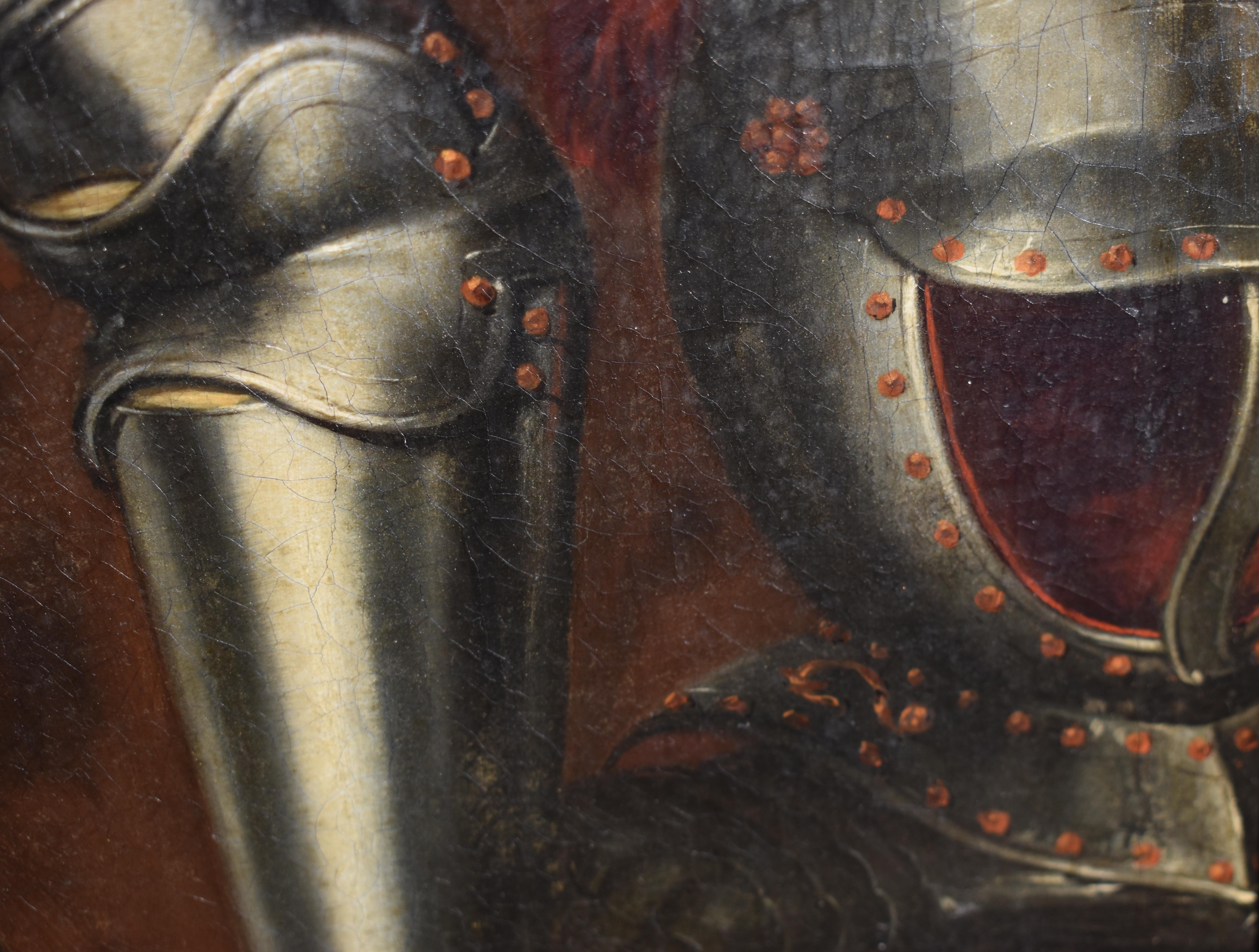 Willem van Kessel (c.1691–1727) – Portrait of Bewigged Gentleman in Armour, 1713 For Sale 8