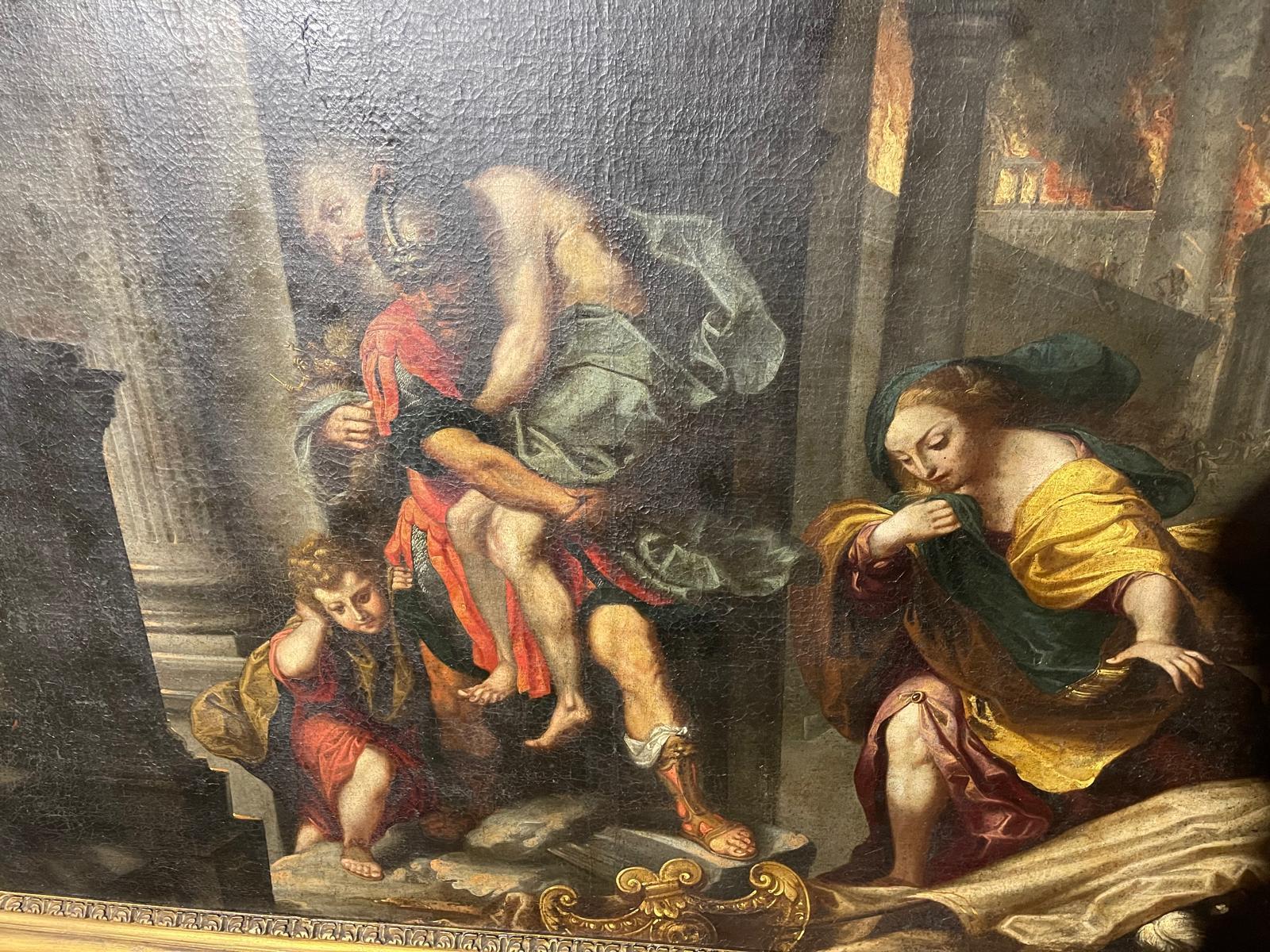 WILLEM VAN MIERIS (1662-1747) „Aeneas flücht aus dem brennenden Troy“ von Federico Barocci im Angebot 2