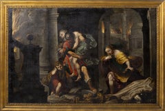 WILLEM VAN MIERIS (1662-1747)"Aeneas flees from burning Troy"by Federico Barocci