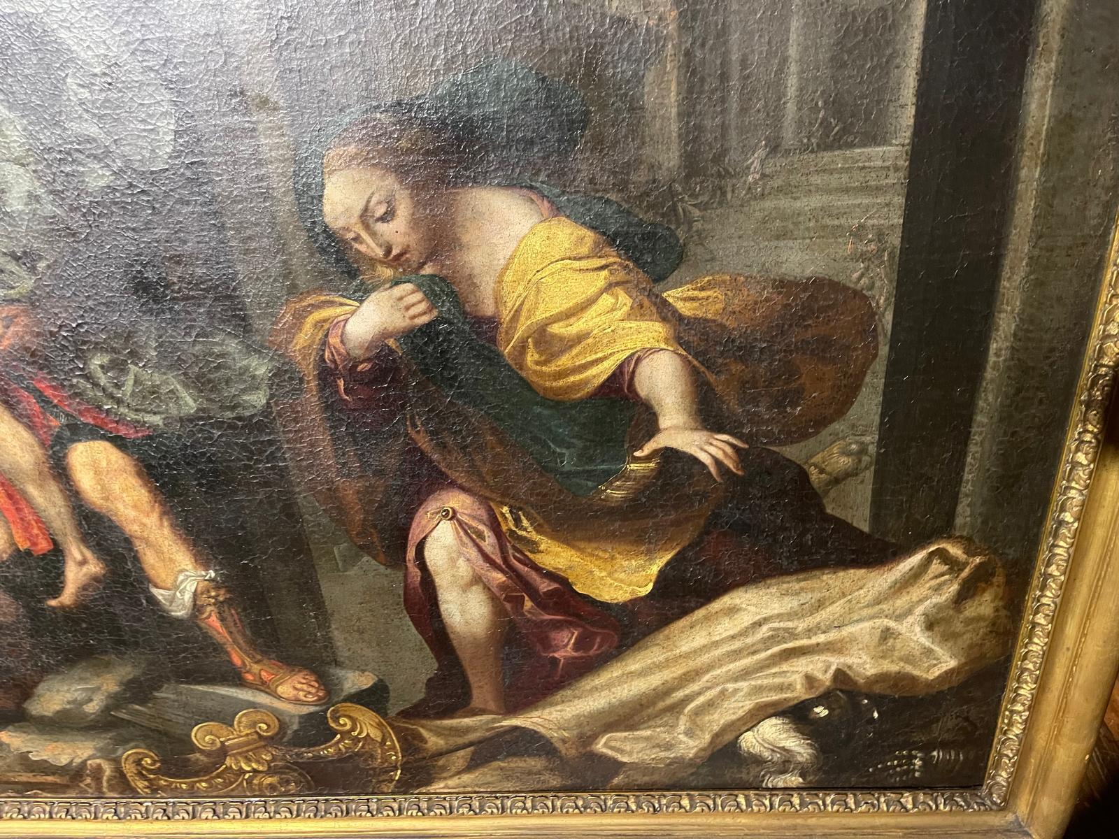 WILLEM VAN MIERIS (1662-1747) „Aeneas flücht aus dem brennenden Troy“ von Federico Barocci (18. Jahrhundert und früher) im Angebot