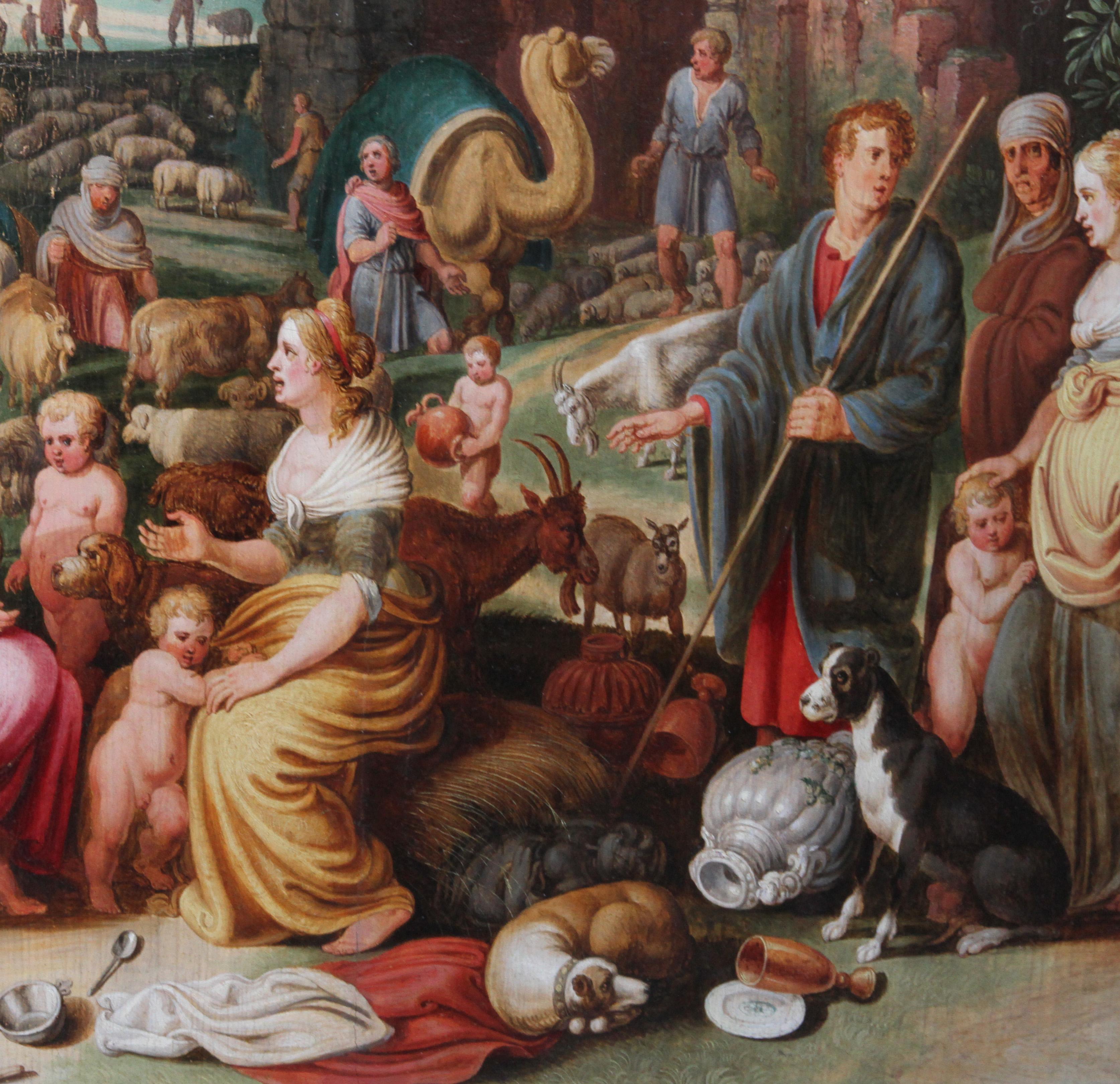 Laban Demanding the Return of the Teraphim from Rachel - Dutch Old Master art For Sale 2