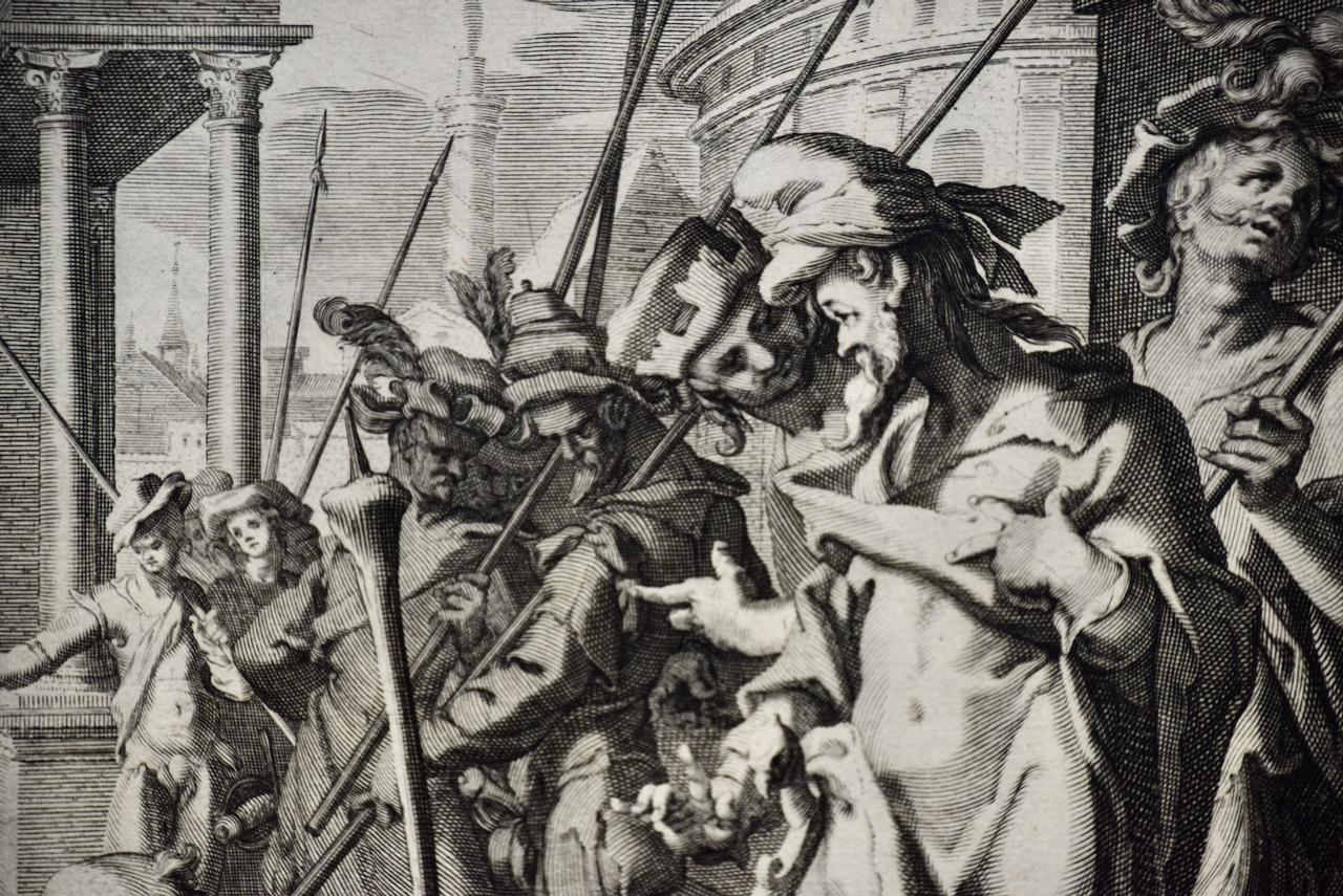 « Allégorie de la justice » : une gravure de maître ancien du 17ème siècle par van Swanenburg en vente 1