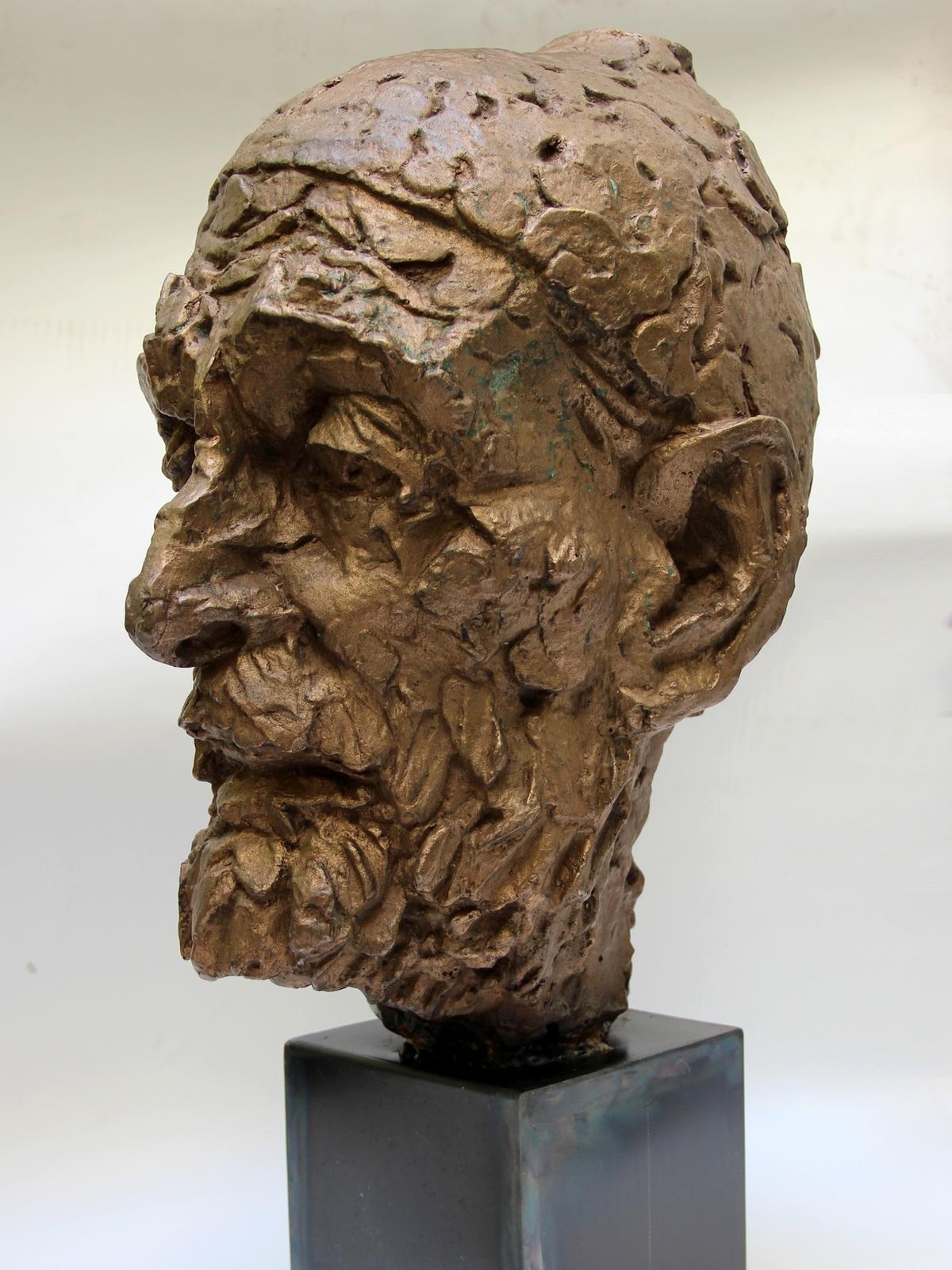 Willem Verbon, Kees van Dongen, Ninety Years Old, First Bronze Cast, 1968 4