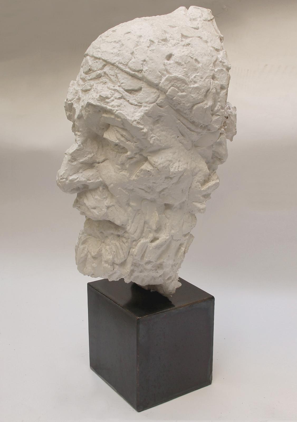 Dutch Willem Verbon, Kees van Dongen, Ninety Years Old, Original Plaster, 1967 For Sale