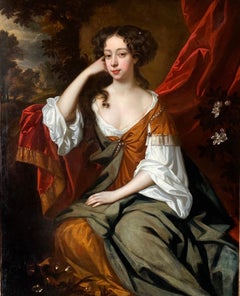 17th century British old master portrait of a noble lady - Royal - aristocracy