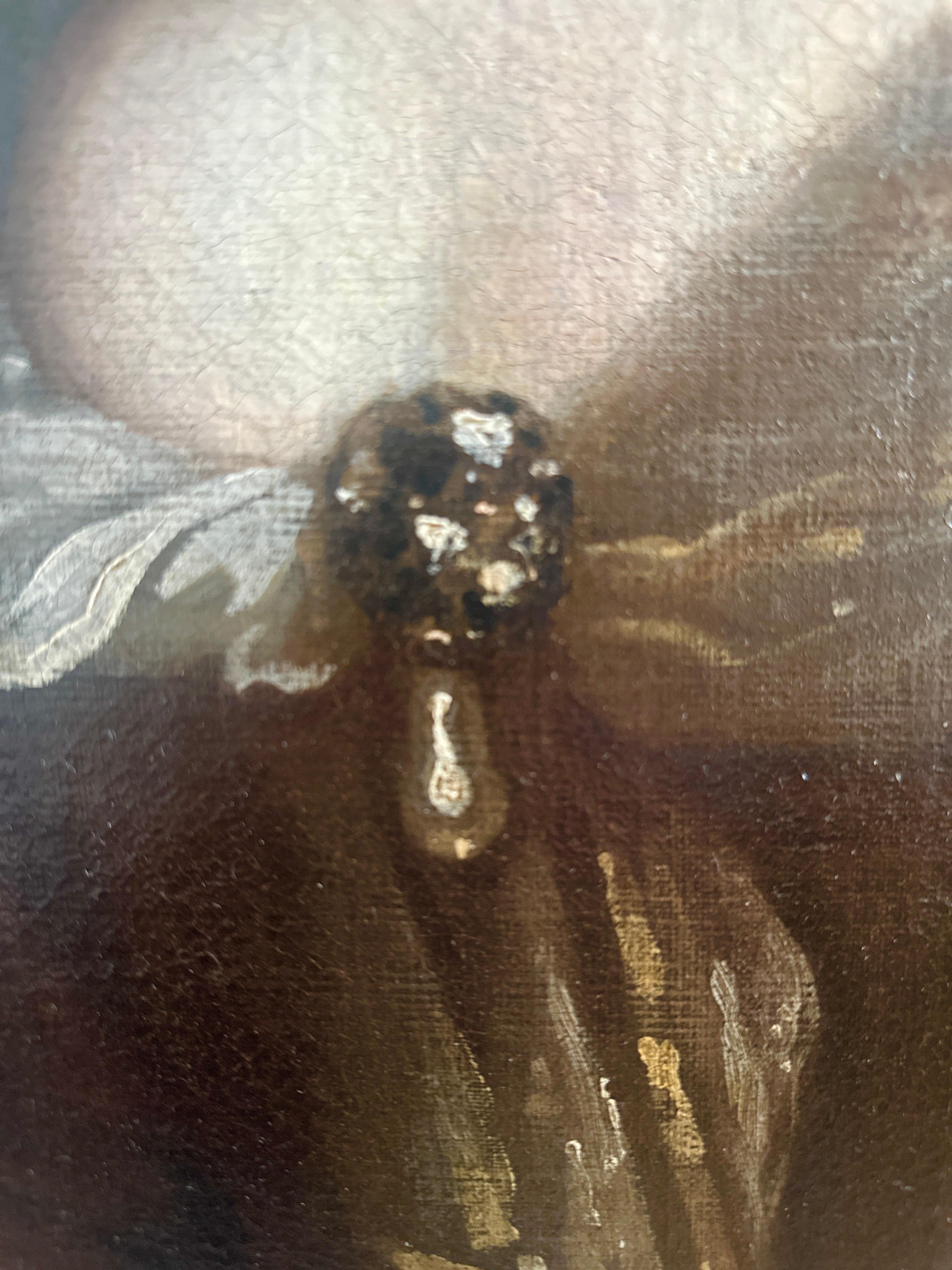 Ritratto di signora inglese del XVII secolo - Portrait Painting Nero di Willem Wissing