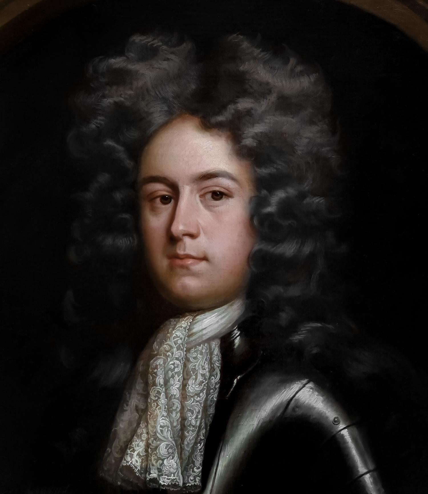 Gentleman Portrait in Armour James Cecil c.1688; Wissing, Oil on canvas painting 3