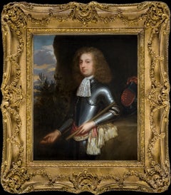 Portrait of a Gentleman in Armour, Sir Richard Knight, Oil on canvas, Fine frame