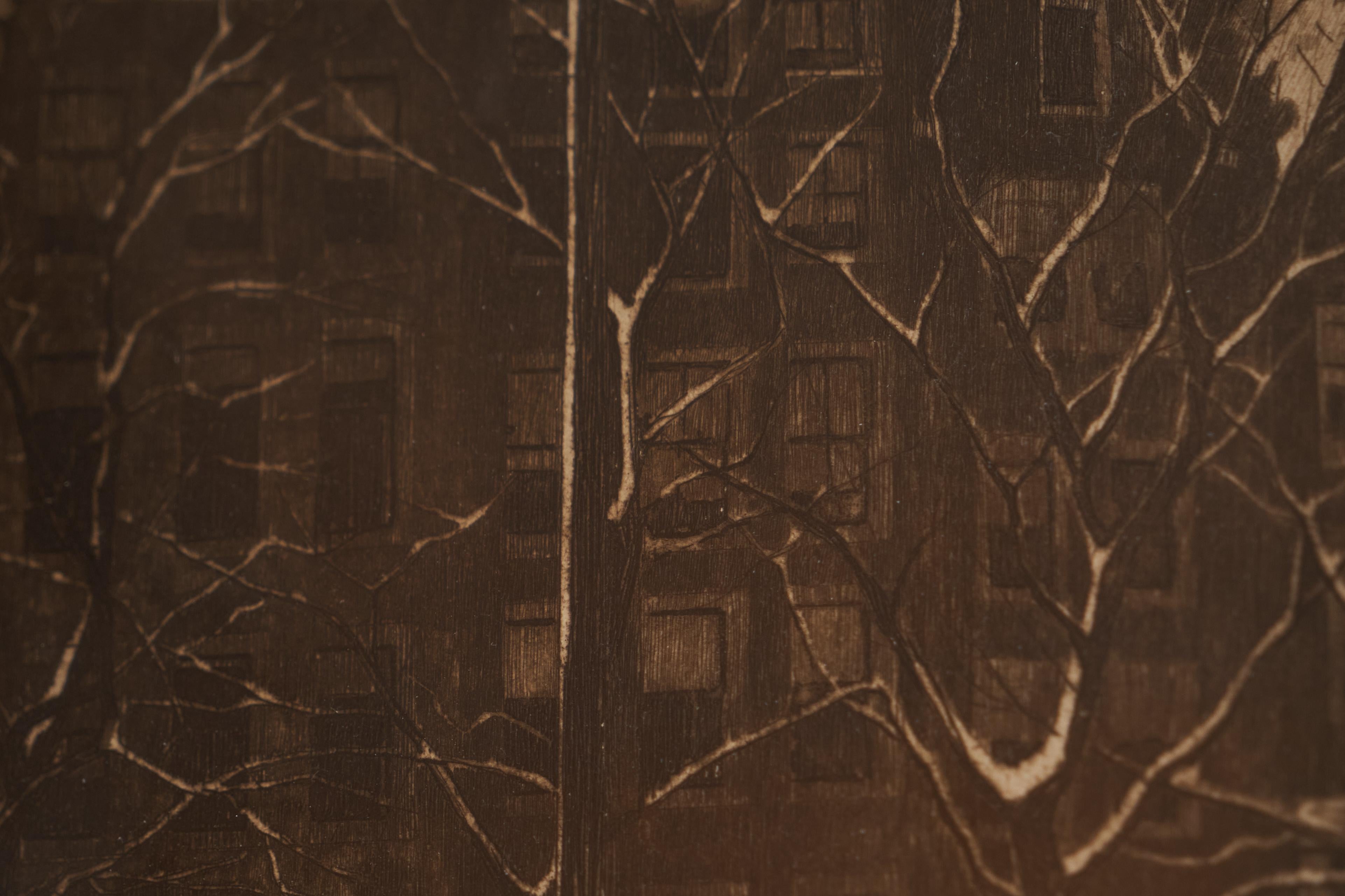 Willem Witsen „Amsterdam, Binnenkant lernte Sneeuw kennen“, handsignierte Radierung 1903 im Angebot 2