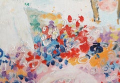 La Charrette Blanche, Impressionist Oil Painting on Canvas by Willering Epko