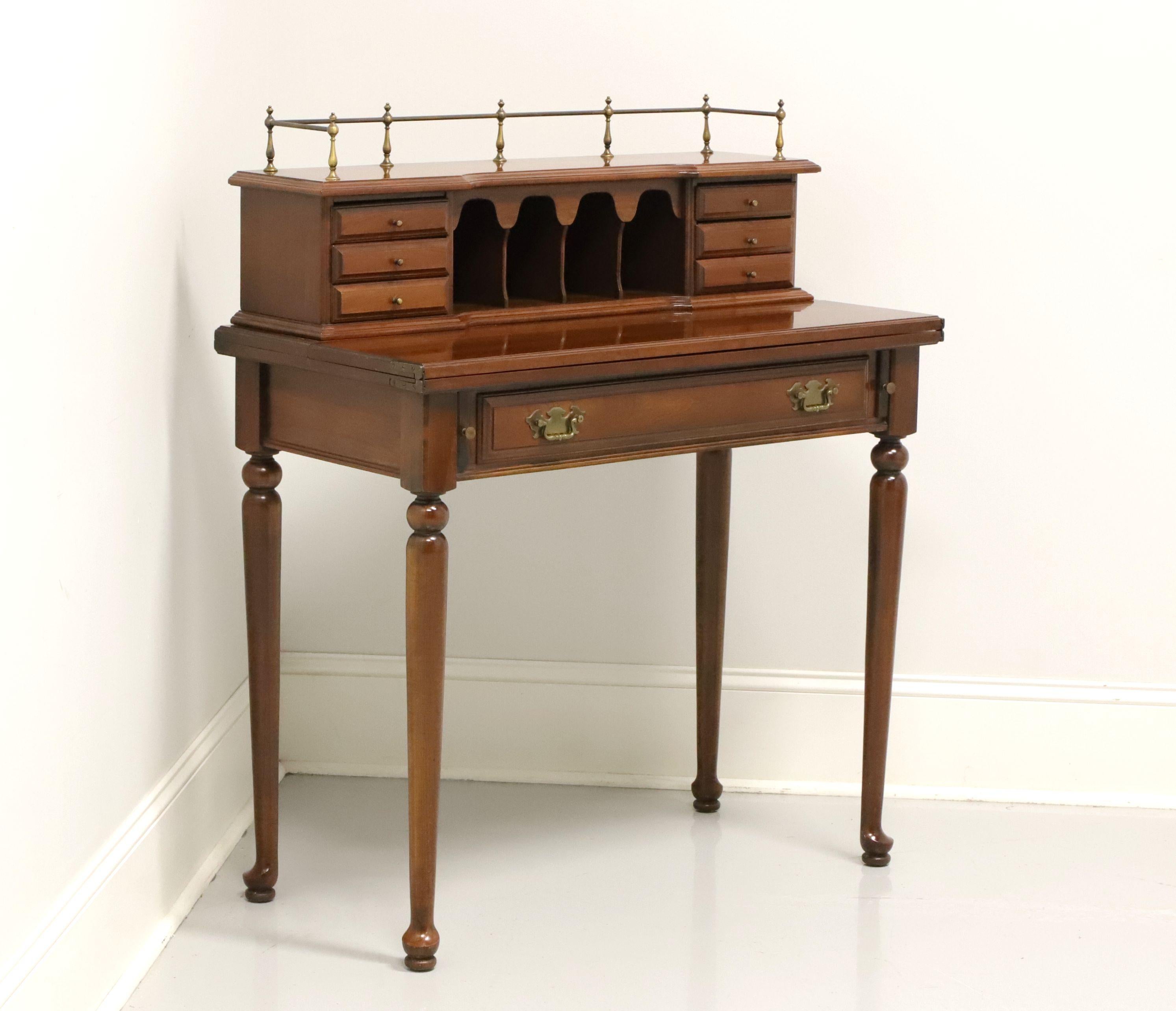 WILLETT Solid Cherry Chippendale Petite Writing Desk 5