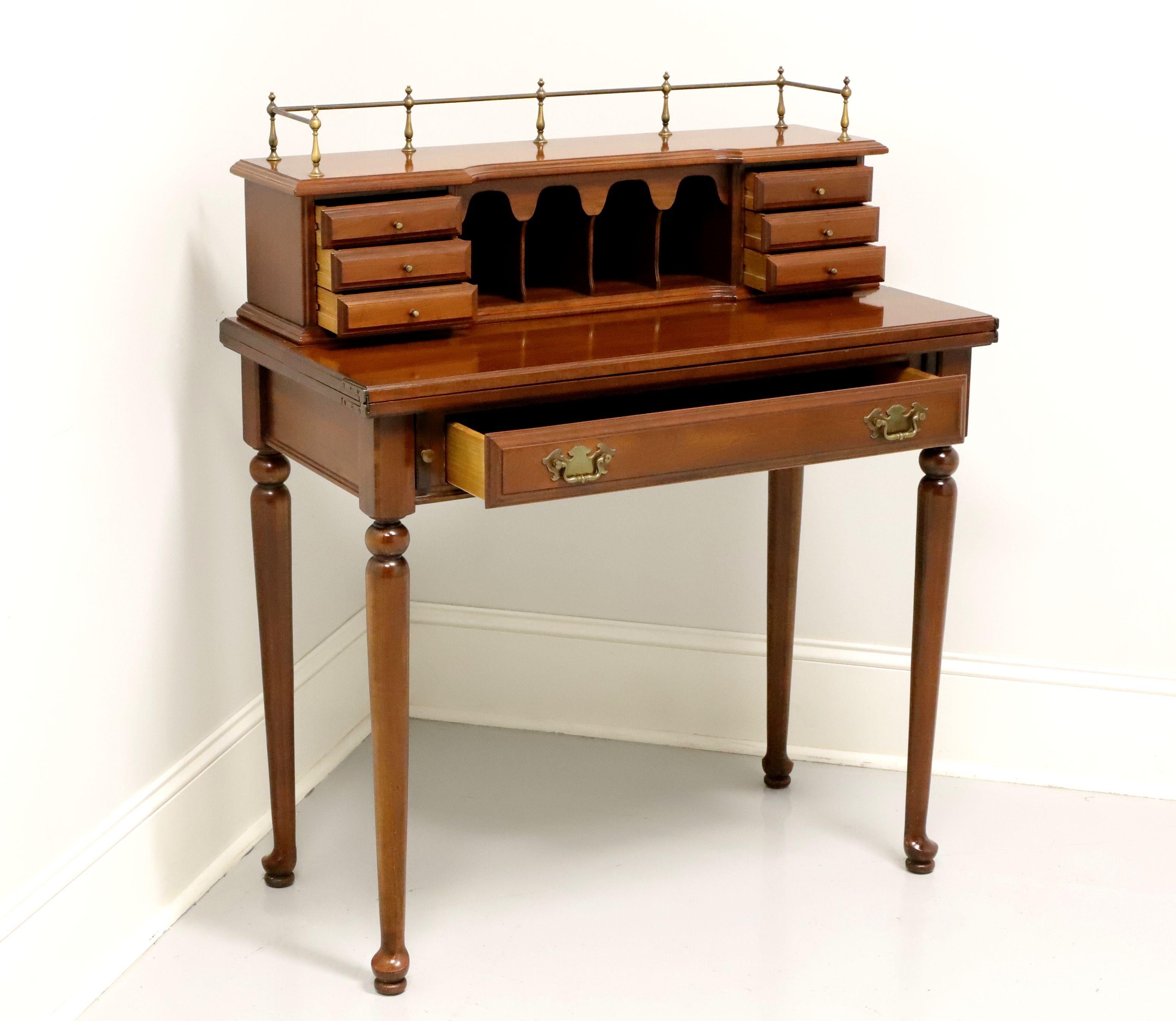 20th Century WILLETT Solid Cherry Chippendale Petite Writing Desk