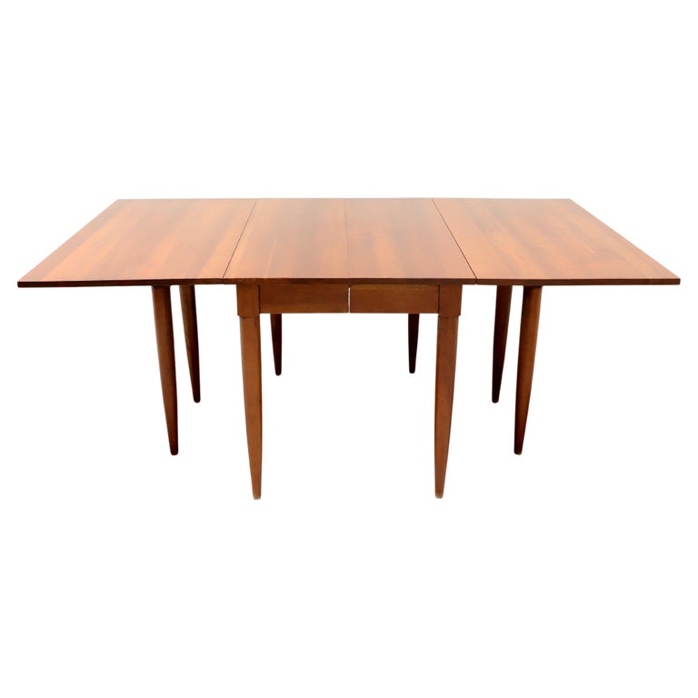 WILLETT Solid Cherry Gateleg Drop Leaf Dining Table at 1stDibs