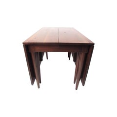 Willett Solid Cherry Transitional Drop Leaf Dining Table