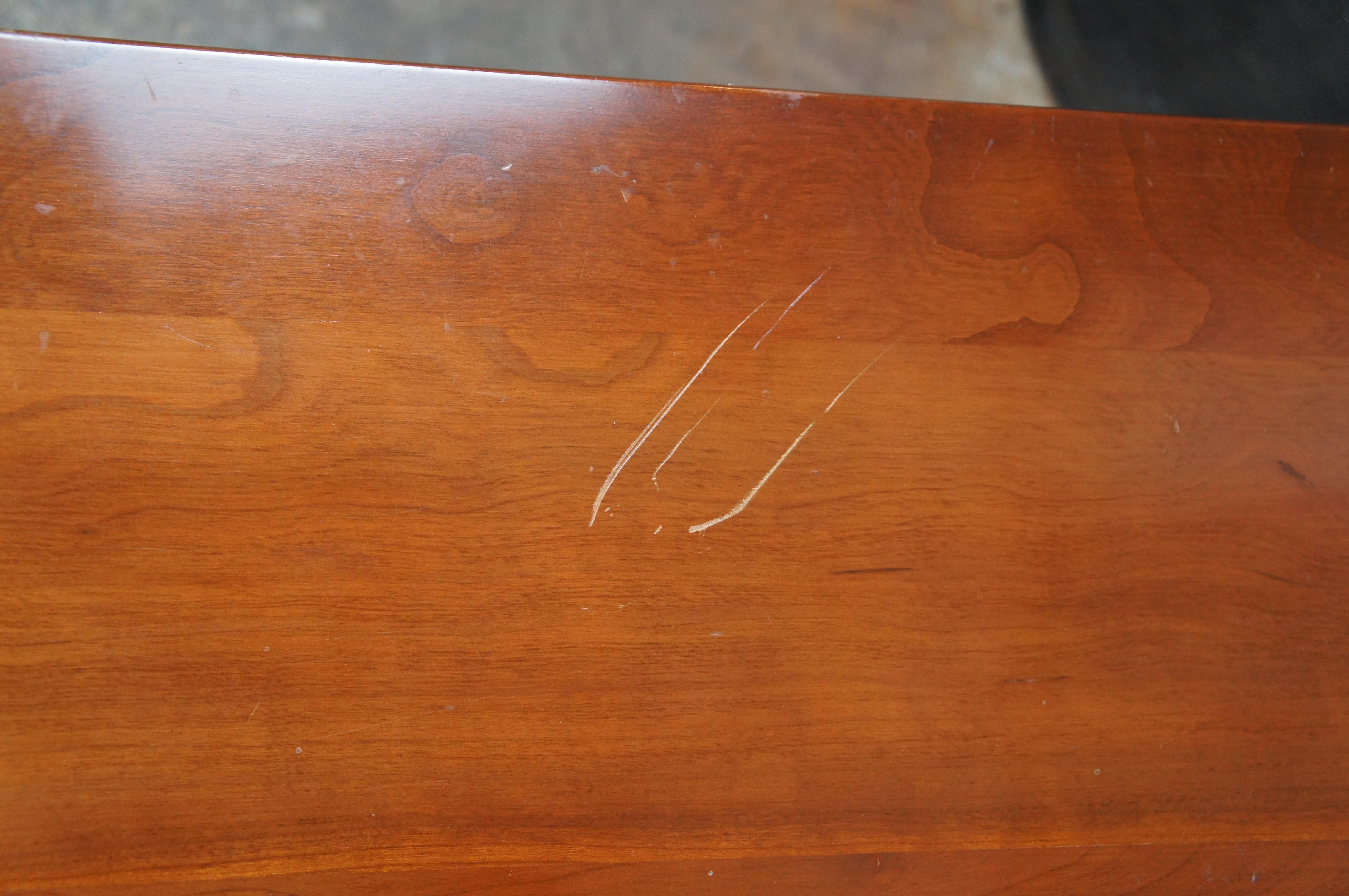 Willett Wildwood Cherry Dropleaf Gateleg Farmhouse Barley Twist Dining Table For Sale 2