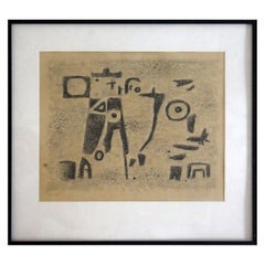 Willi Baumeister Nicht Lasst Das Schicksal Sich Hindern 1947 Signed Lithograph