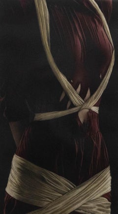 Willi Kissmer (1951-2018) - Framed Contemporary Etching, White Ribbons