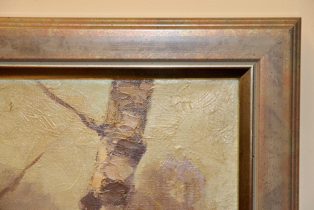 Antique Oil Painting by Willi Krug, 