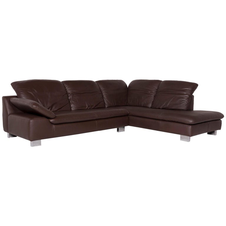 Willi Schillig Amore Leather Sofa Brown Corner Willi Schillig Amore Leather Sofa Brown Corner