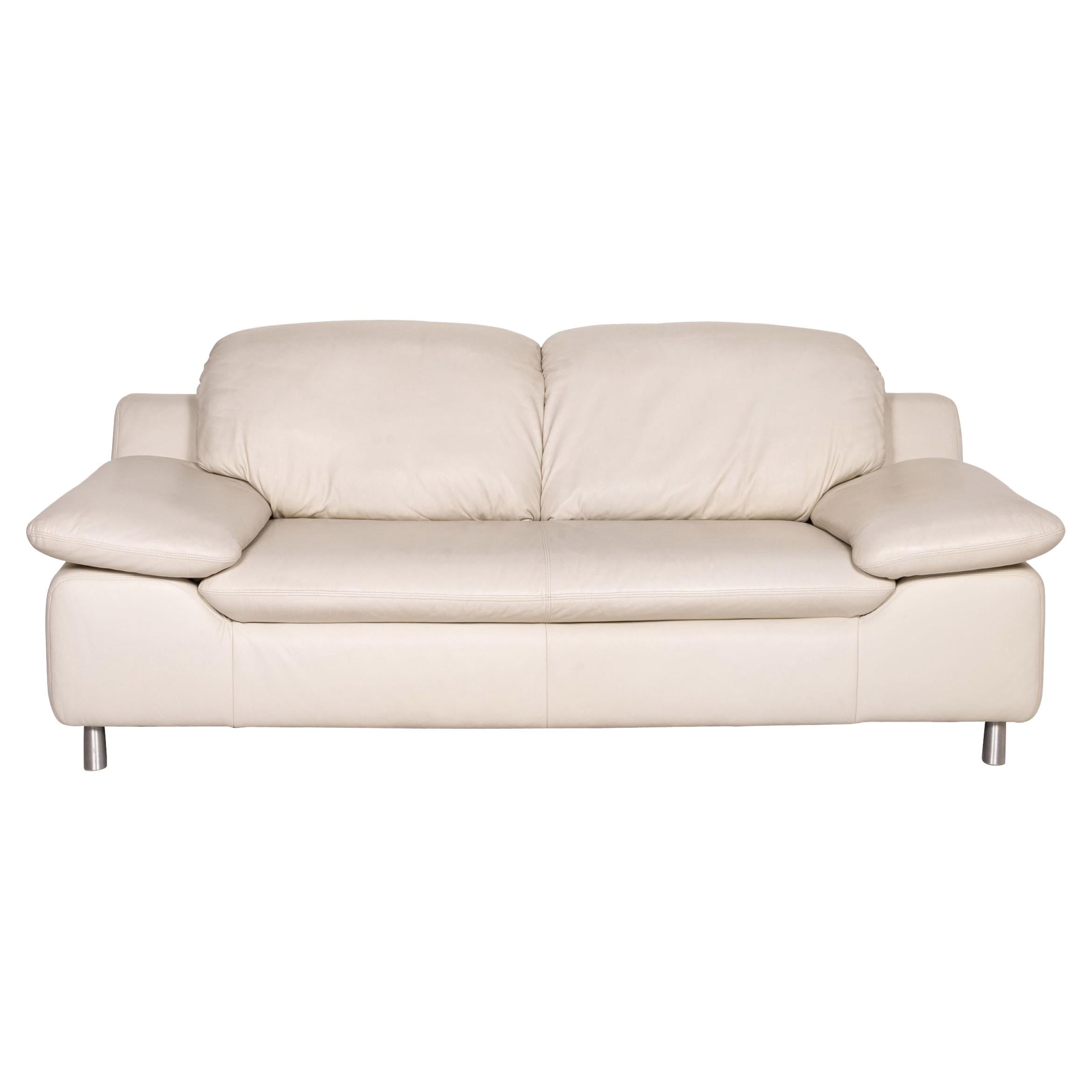 Willi Schillig Amore Leather Sofa Cream Two-Seater Function Couch at  1stDibs | flugger 4351, 1519 vanilla latte, flugger 3361