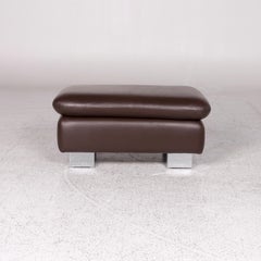 Willi Schillig Amore Leather Stool Brown