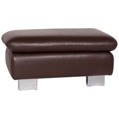 Willi Schillig Amore Leather Stool Brown