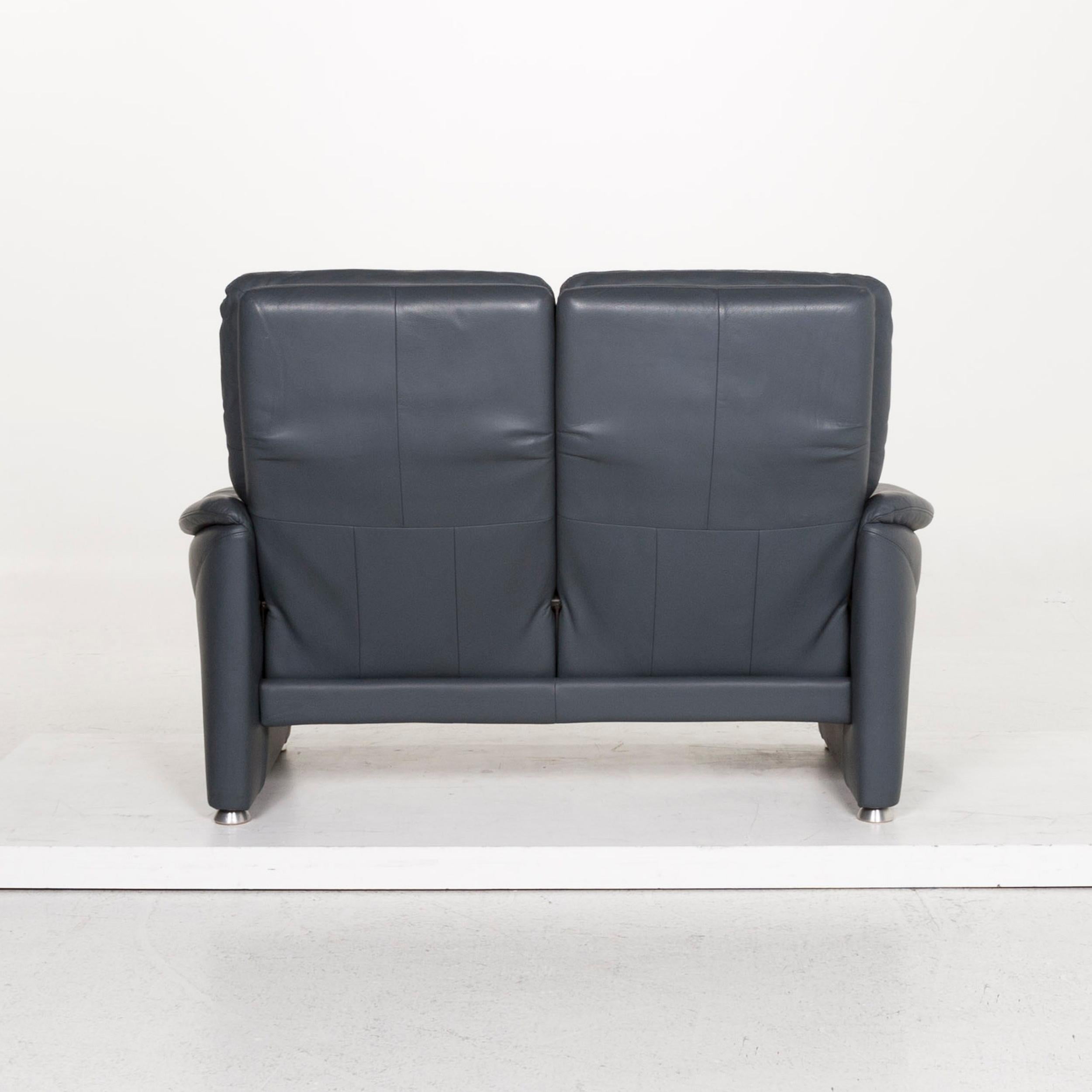 Willi Schillig Ergoline Leder-Sofa mit zwei Sitzen und Relax-Funktion im Angebot 4