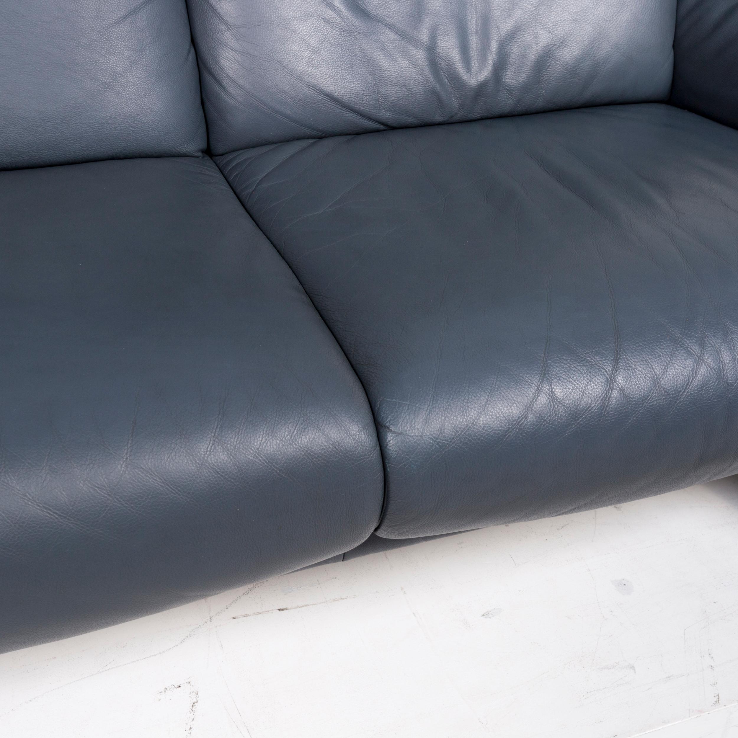 Willi Schillig Ergoline Leder-Sofa mit zwei Sitzen und Relax-Funktion (Moderne) im Angebot