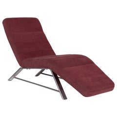 Willi Schillig Fabric Lounger Red Wine Red Relax Function