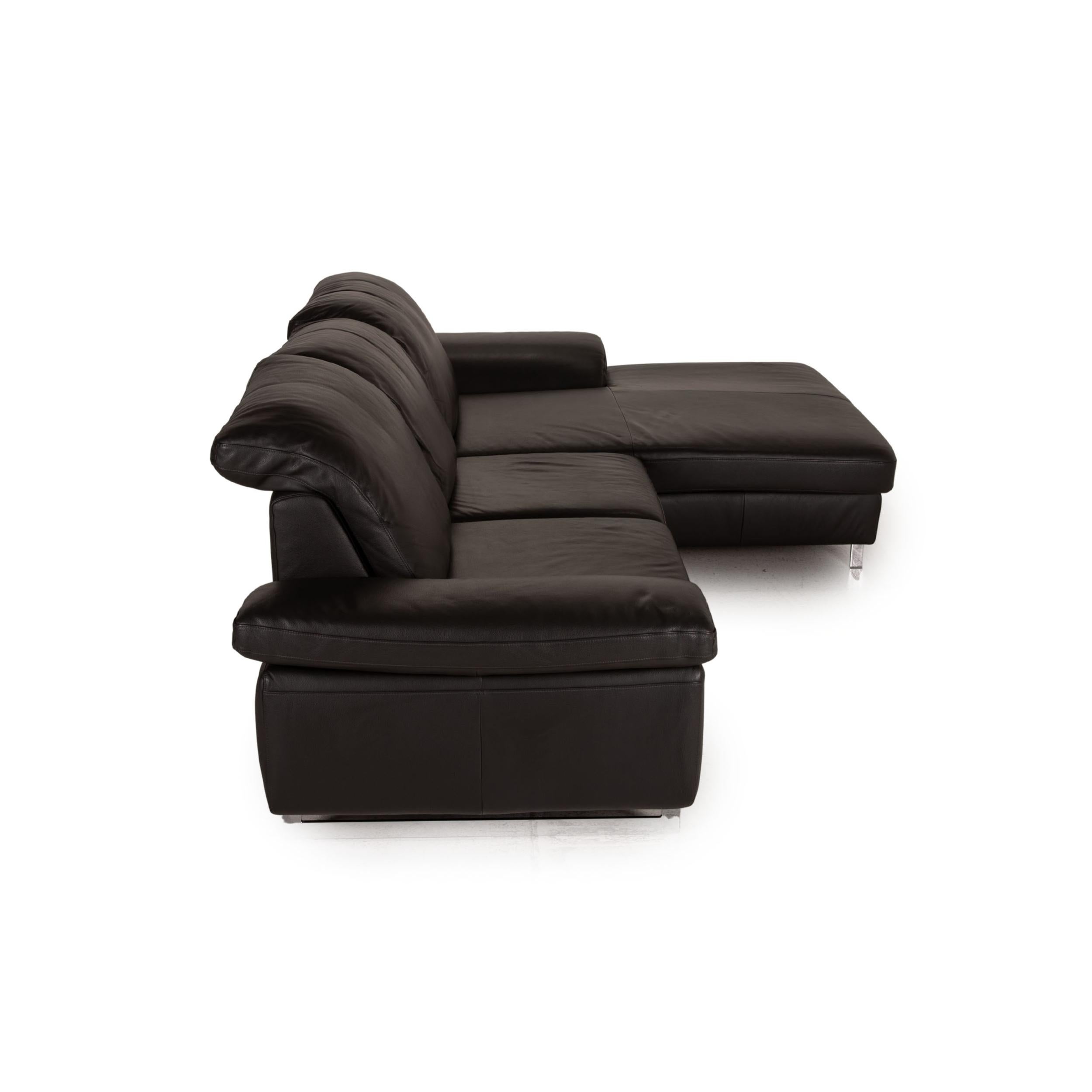 Willi Schillig Joyzze Plus Leather Sofa Gray Corner Sofa Function Couch 3