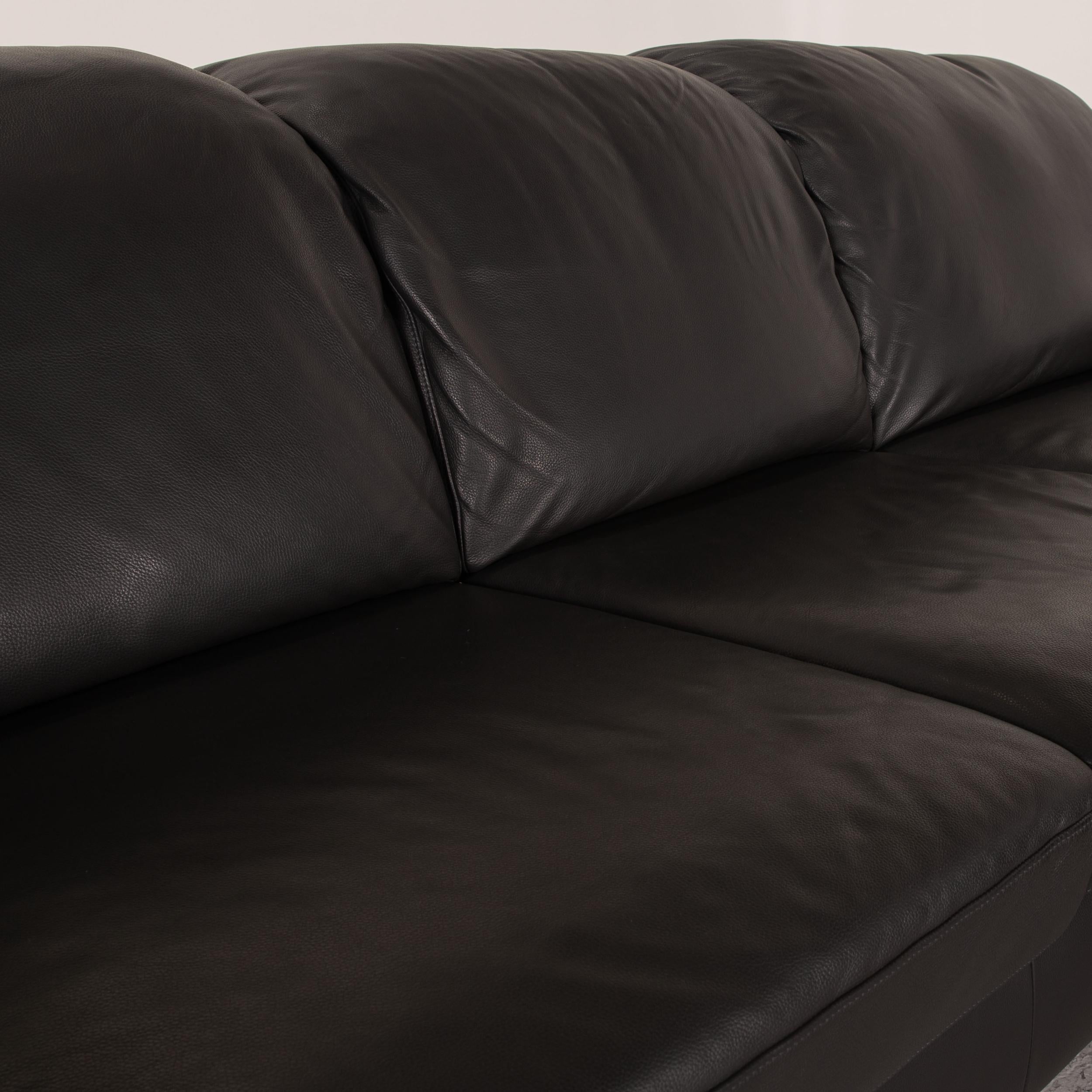 Modern Willi Schillig Joyzze Plus Leather Sofa Gray Corner Sofa Function Couch