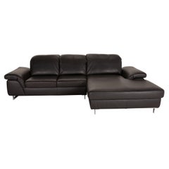 Willi Schillig Joyzze Plus Leather Sofa Gray Corner Sofa Function Couch