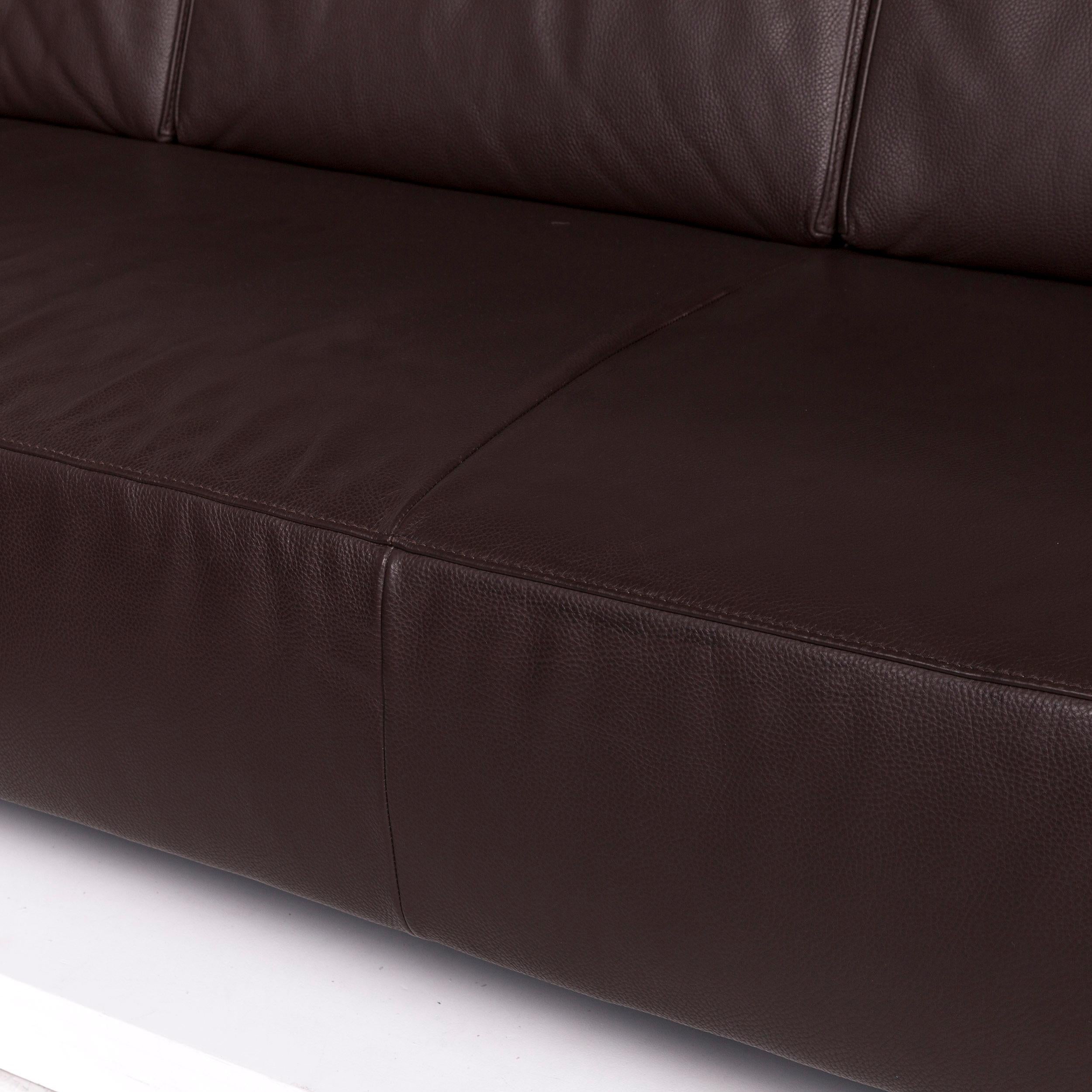 dark brown couch