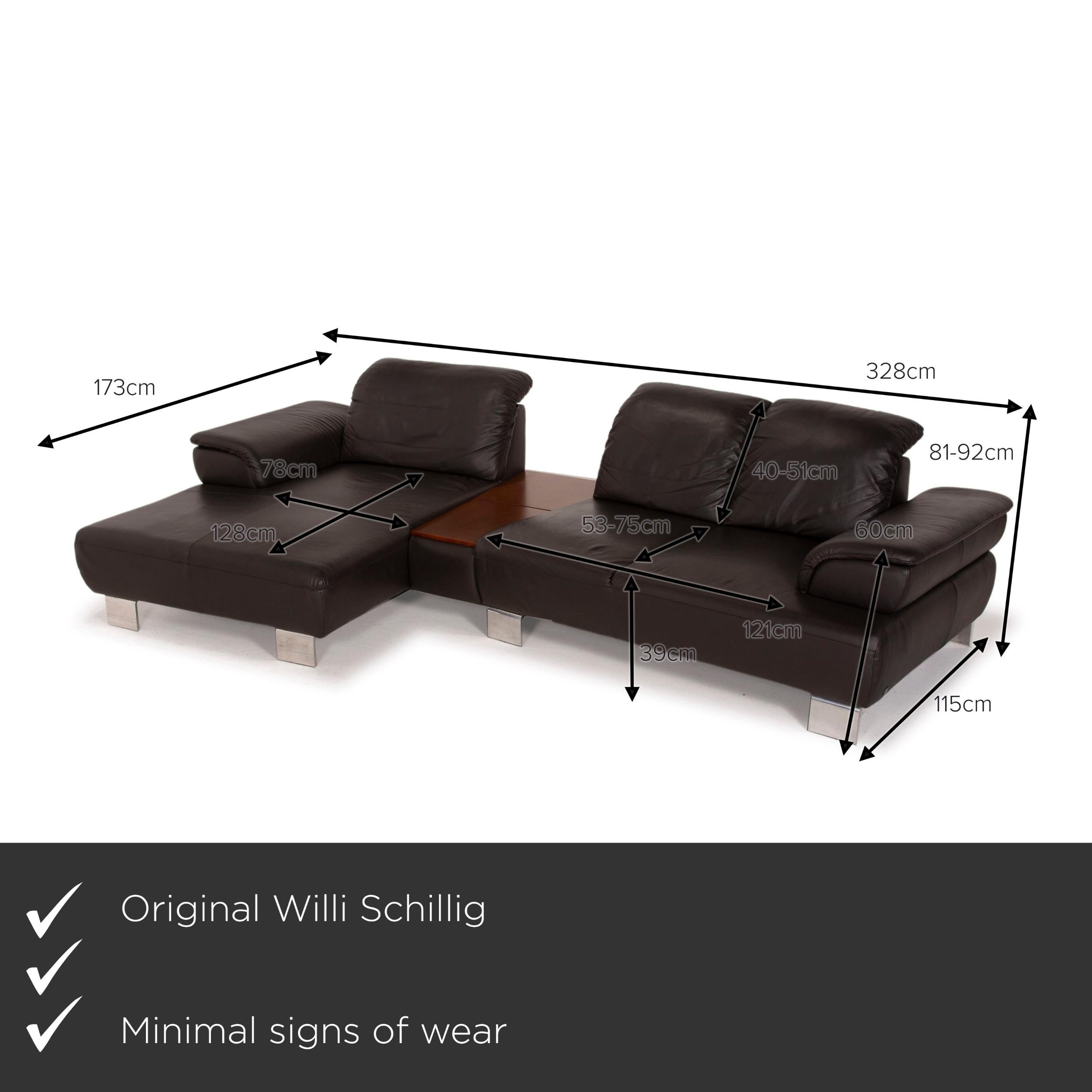 We present to you a Willi Schillig leather sofa brown corner sofa function dark brown.


 Product measurements in centimeters:
 

Depth: 115
Width: 173
Height: 81
Seat height: 39
Rest height: 60
Seat depth: 128
Seat width: 78
Back