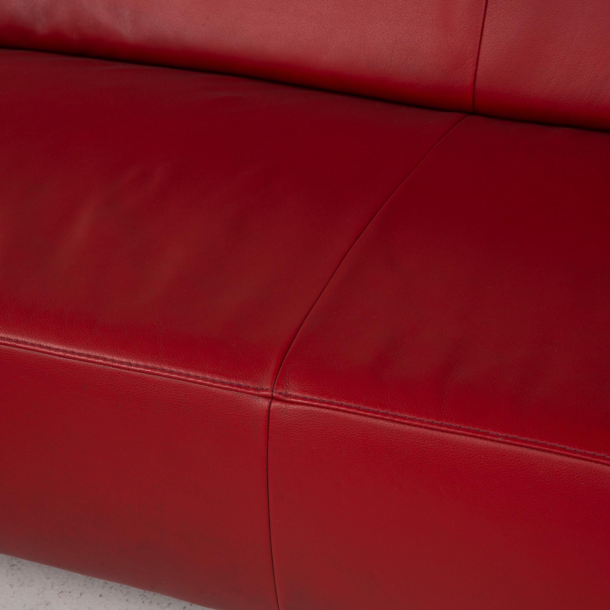 red corner sofas