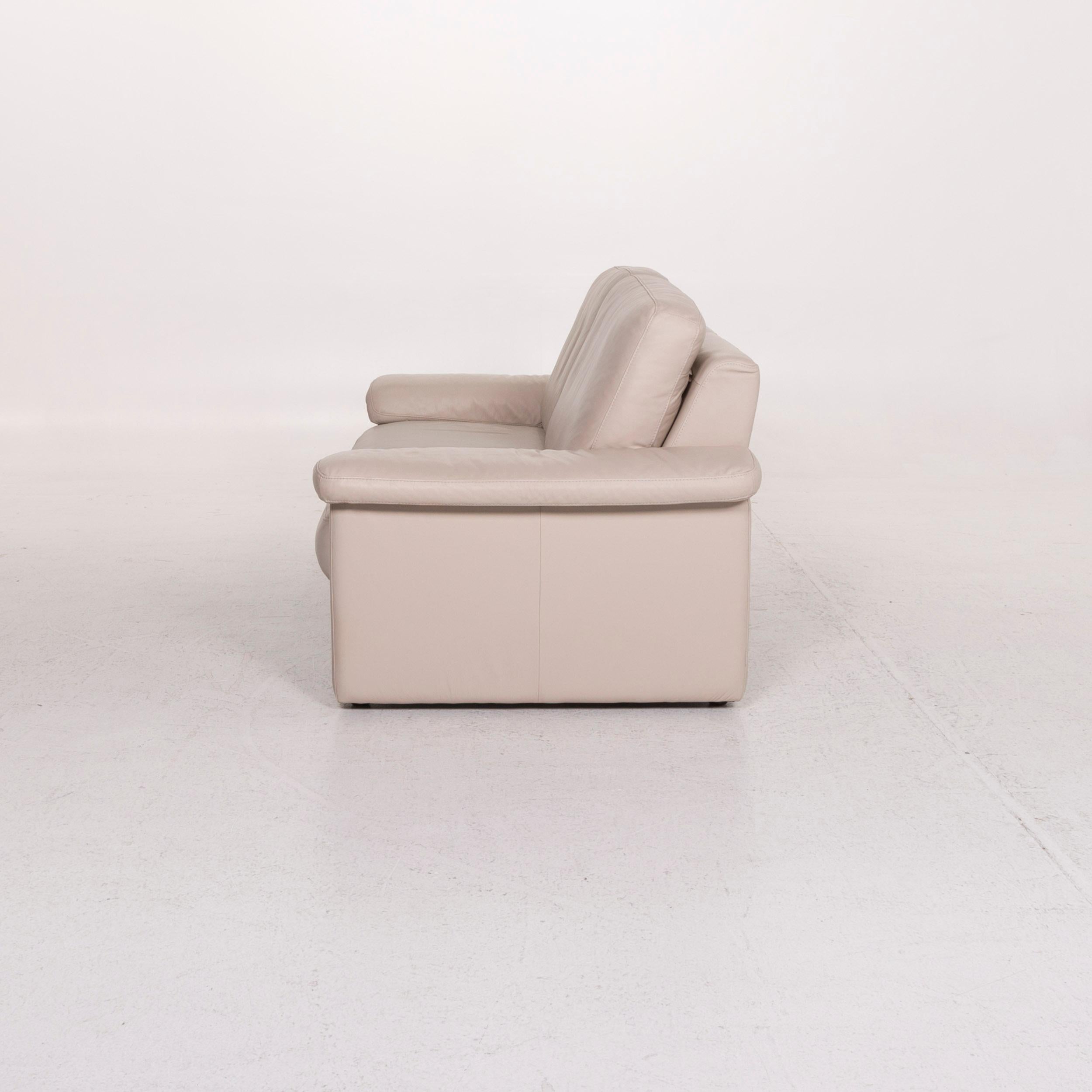 Willi Schillig Leather Sofa Set Cream 3 Two-Seat 7