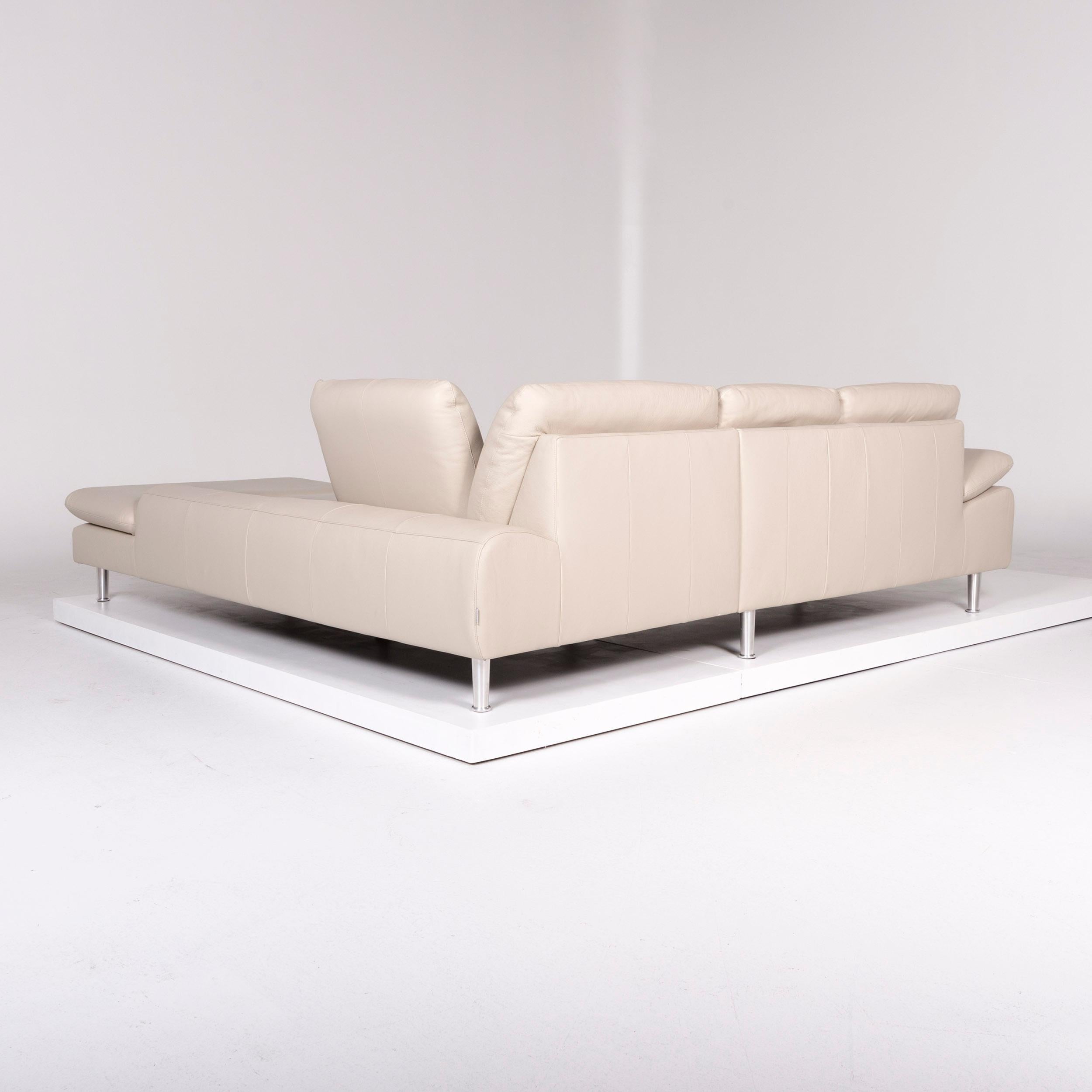 Willi Schillig Loop Designer Leder-Sofa mit beigem Ecksofa im Angebot 6