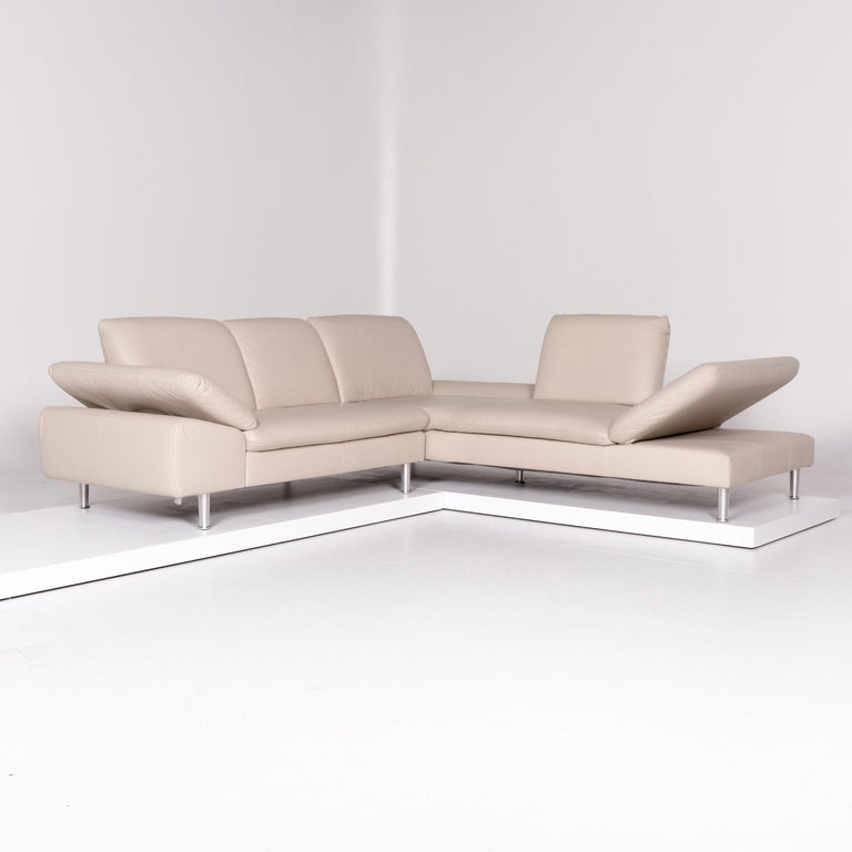Willi Schillig Loop Designer Leder Sofa Beige Ecksofa For Sale at 1stDibs |  sofa leder, beige ecksofas, leder eck sofa