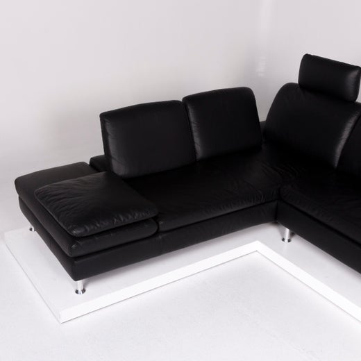 Willi Schillig Loop Designer Leder Sofa Schwarz Ecksofa 10359 For Sale At 1stdibs