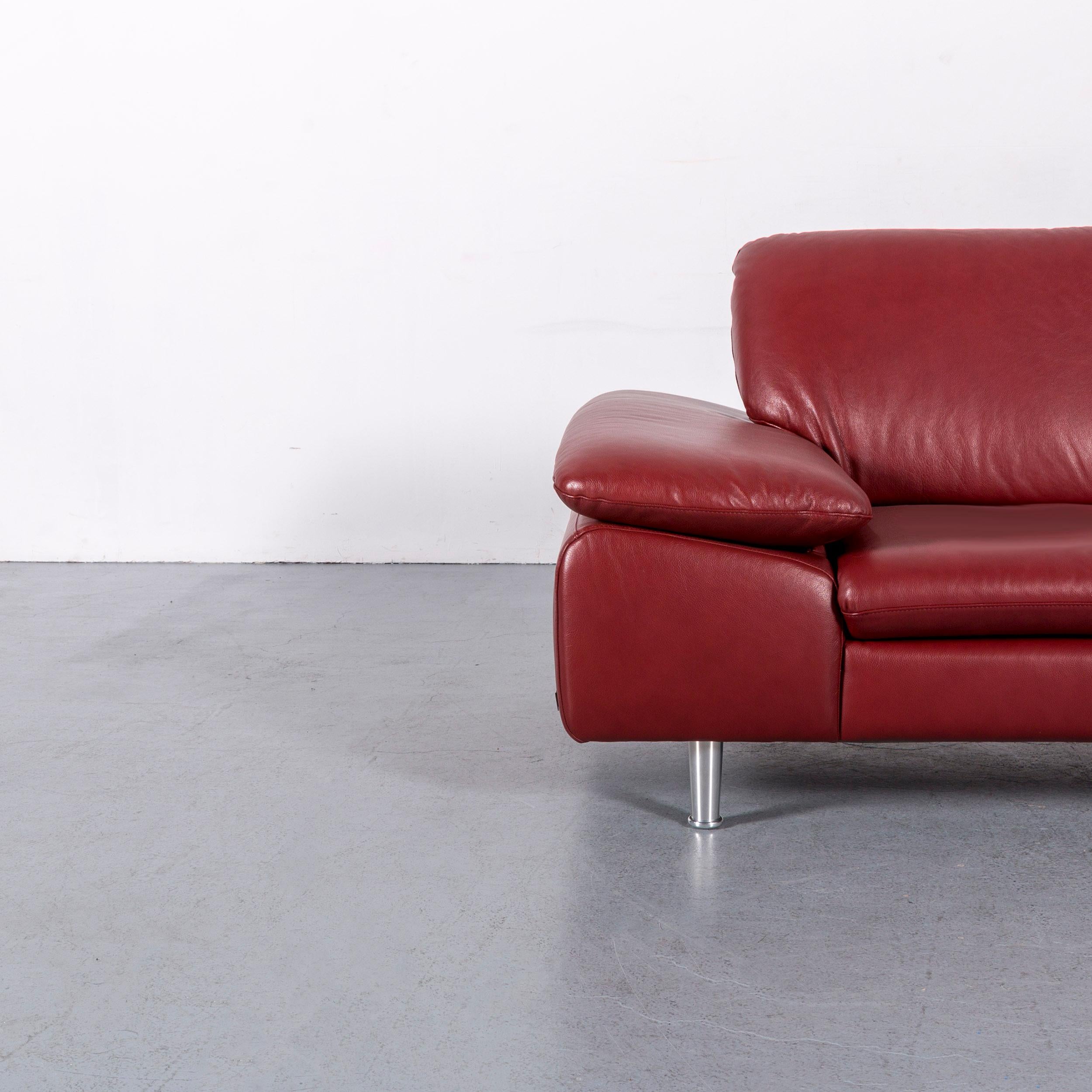 We bring to you an Willi Schillig loop leather corner-sofa red couch.


























     