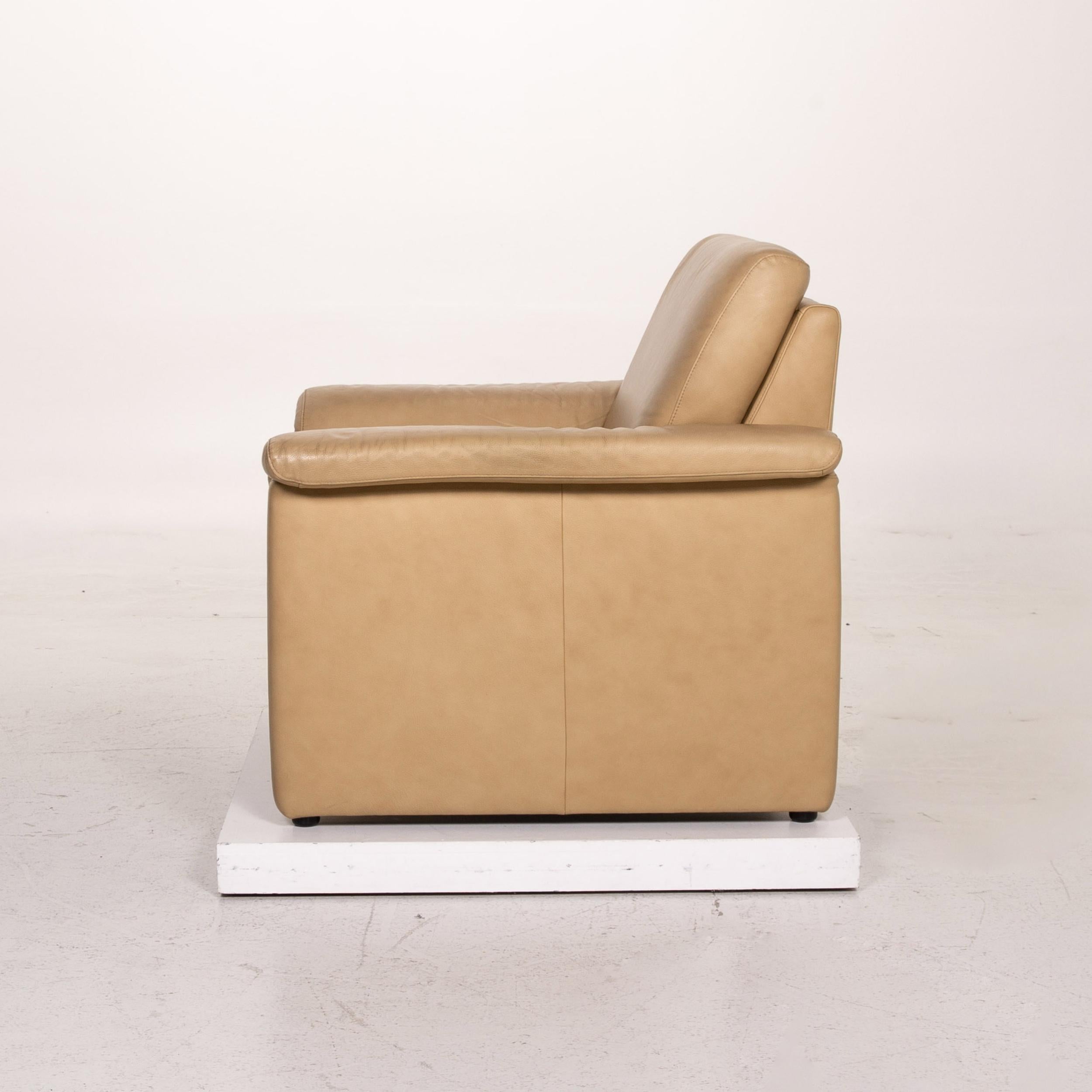 Willi Schillig Lucca Leather Armchair Beige 3