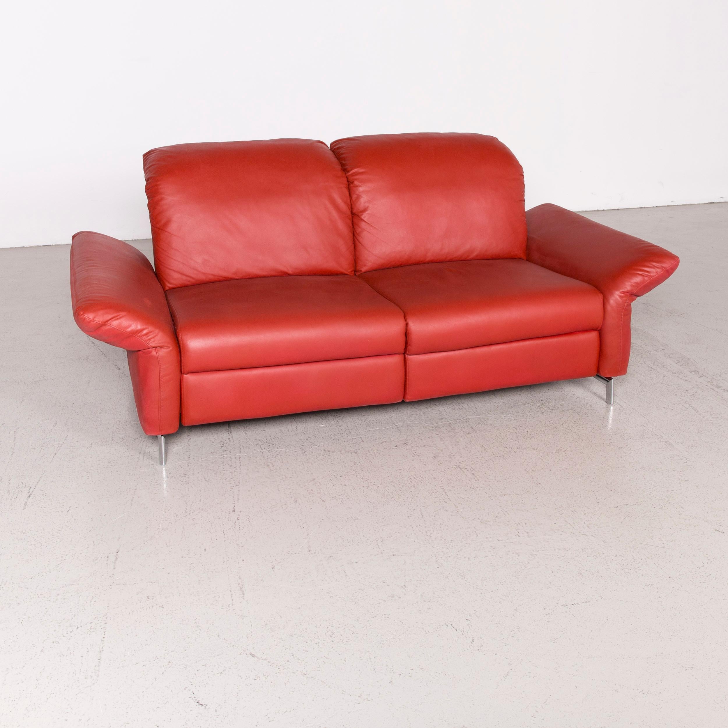We bring to you a Willi Schillig Siena designer leather sofa red real leather dreisityer couch.
 

Product measures in centimeters:

Depth: 100
Width: 215
Height: 105
Seat-height: 50
Rest-height: 55
Seat-depth: 55
Seat-width: