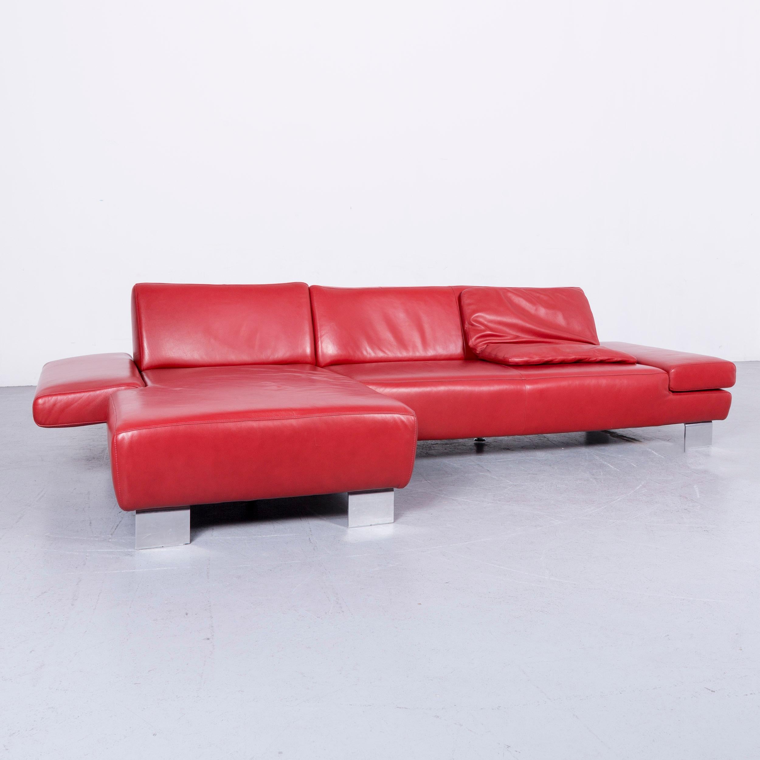 We bring to you an Willi Schillig Taboo designer leather sofa red corner-sofa couch.
































 
